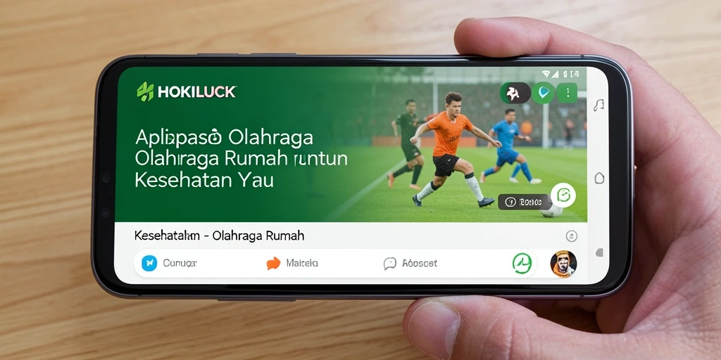 Antarmuka HOKILUCK yang intuitif untuk latihan di rumah.