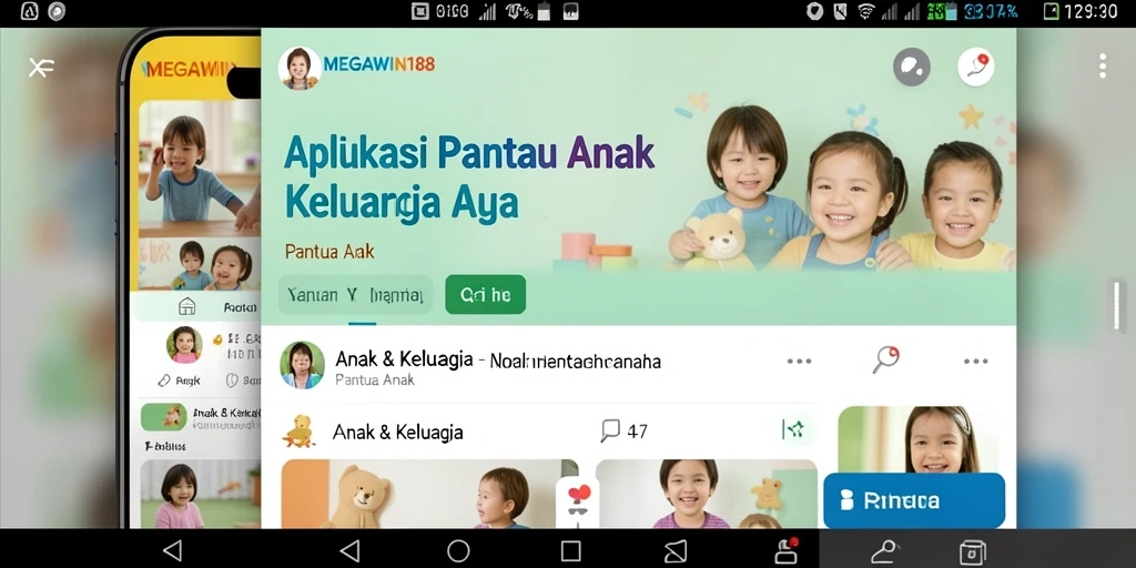 Antarmuka MEGAWIN188 yang user-friendly untuk Pantau Anak.
