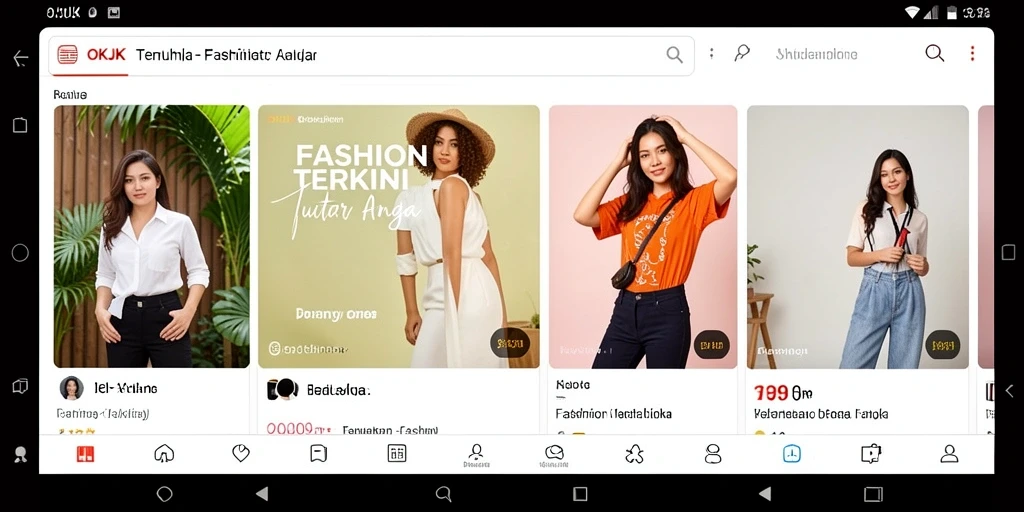 Tampilan antarmuka OKJK yang menarik dan fungsional
