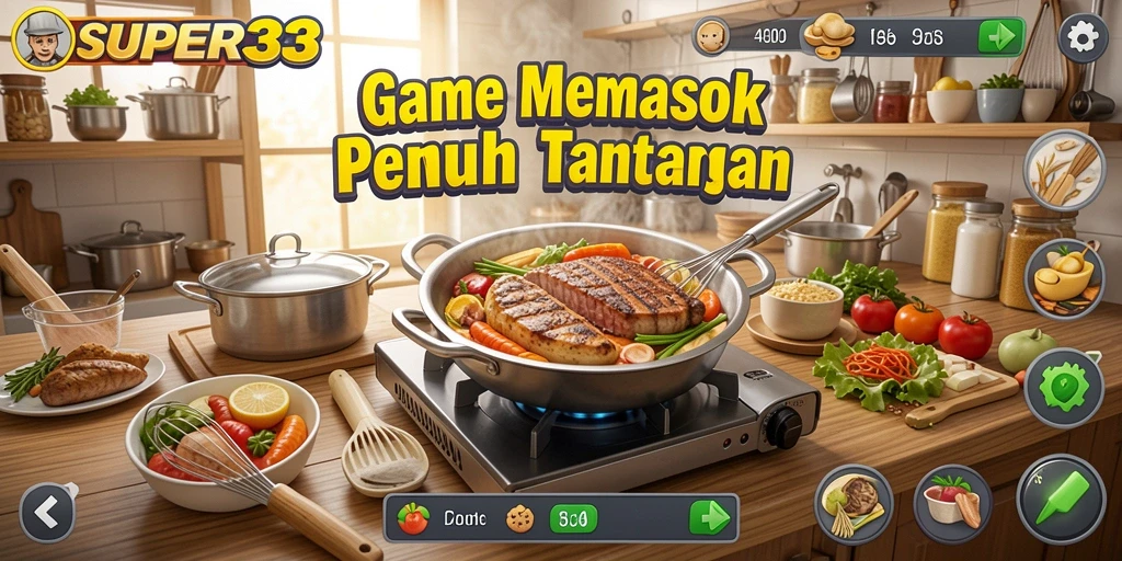 Tampilan antarmuka <strong>SUPER33</strong> yang menarik dan mudah digunakan.
